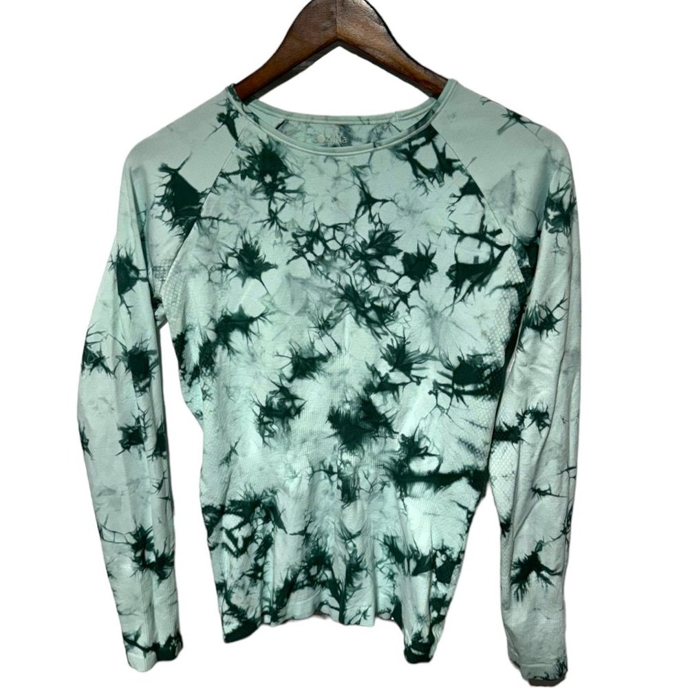 Women's Zella Green Tie-Dye Top Size Medium